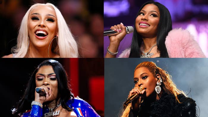 Doja Cat, Nicki Minaj, Megan Thee Stallion, Beyonce