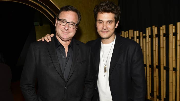 Bob Saget and John Mayer are pictured together