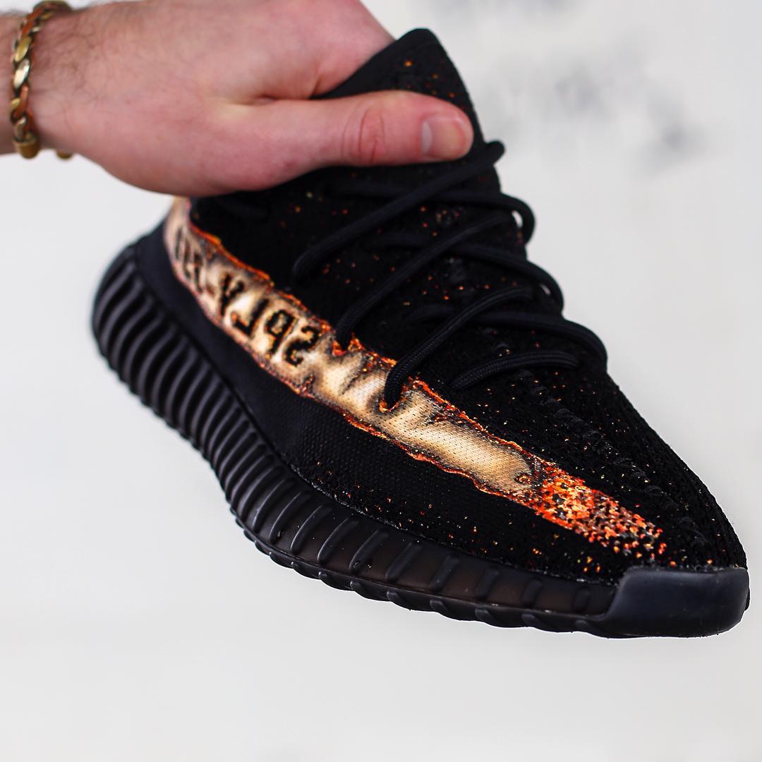 Adidas Yeezy 350 Boost V2 Customs: La Flame by Just Win