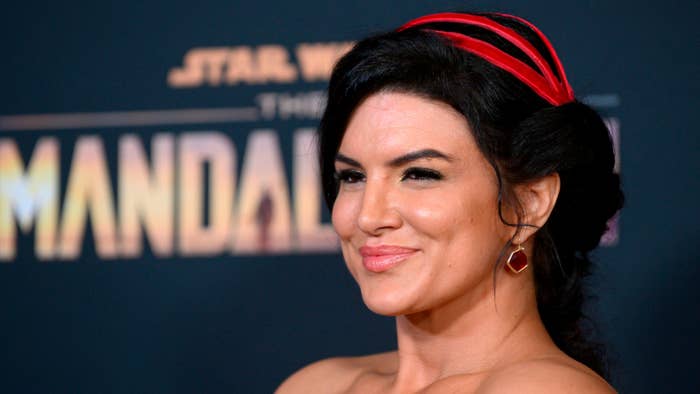Gina Carano arrives for Disney+ World Premiere of &quot;The Mandalorian.&quot;