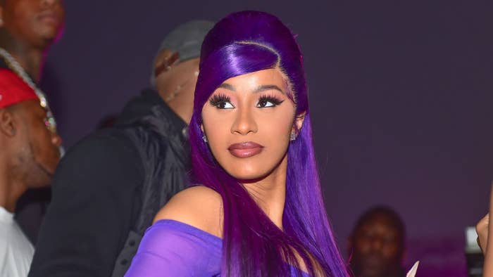 cardi b purple