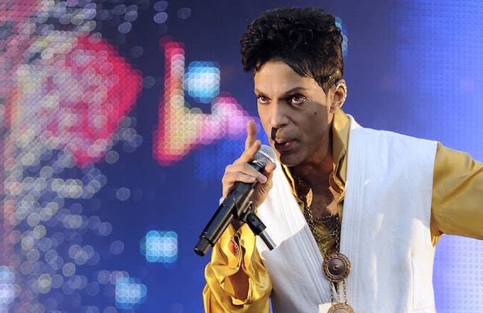 US singer and musician Prince.