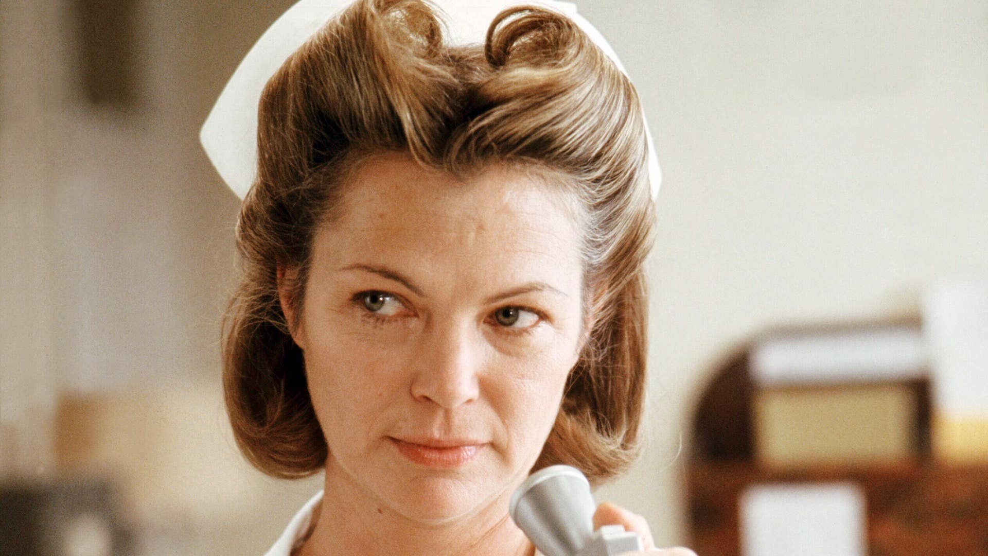 American actress Louise Fletcher as Nurse Ratched in 'One Flew Over The Cuckoo's Nest'