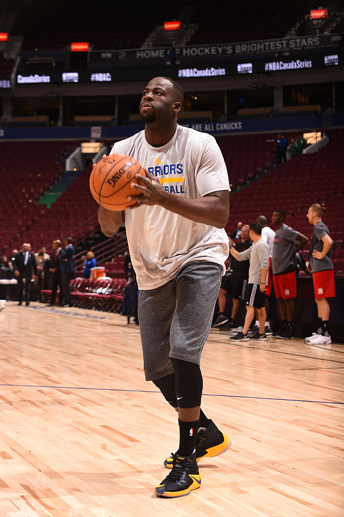 Draymond Green Wearing the Nike Zoom Clear Out Warriors Away PE