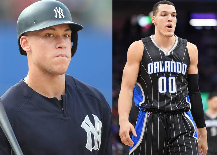 Aaron Judge &amp; Aaron Gordon lookalikes