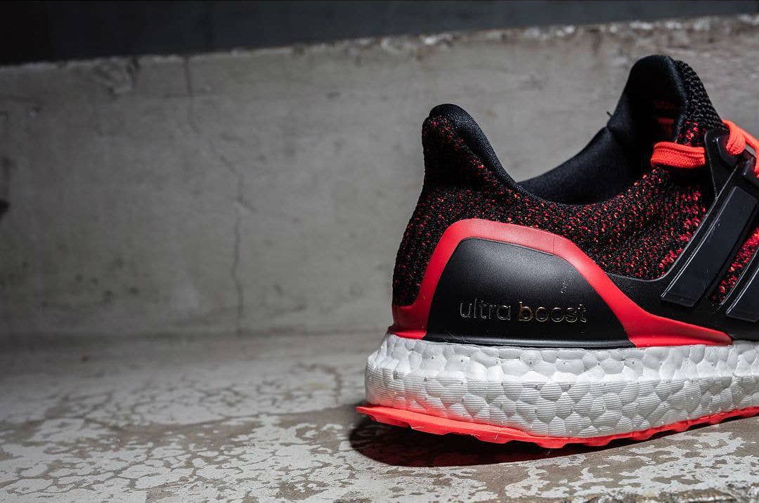 adidas Ultra Boost Black/Solar Red (3)