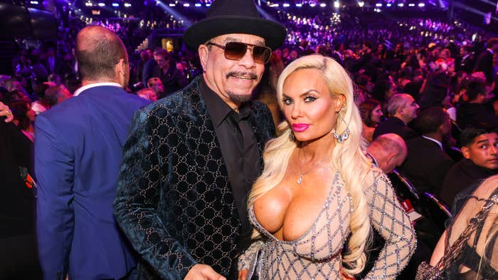 Ice-T and Coco Austin at the 65th Annual GRAMMY Awards,