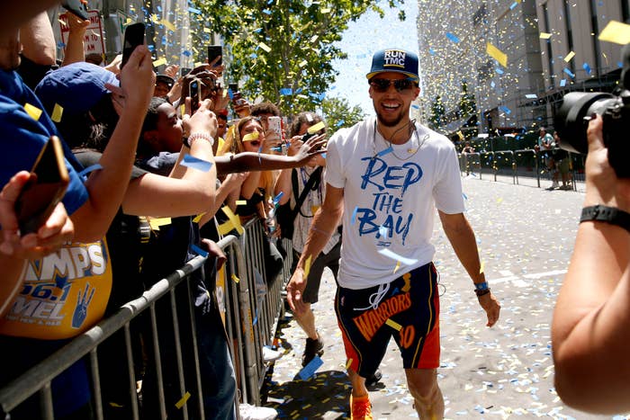 Steph Curry 2018 Parade Oakland