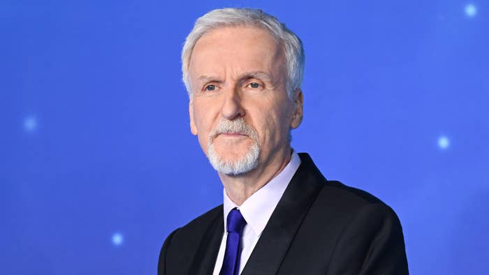 James Cameron on the blue carpet