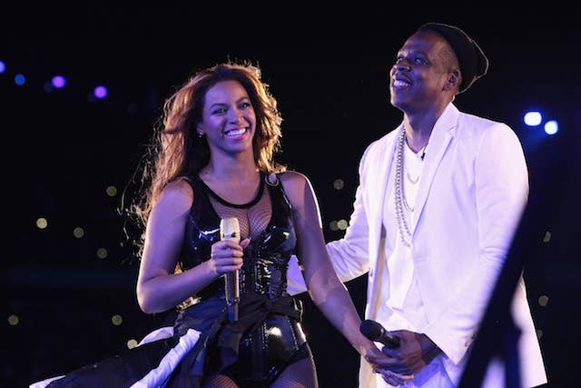 This is a picture of Beyonce and Jay Z.