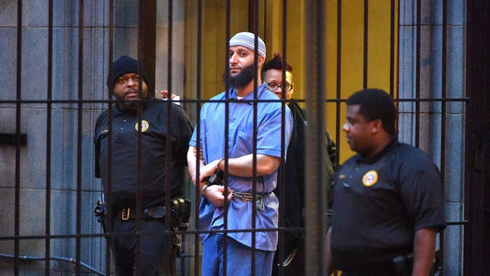Officials escort &quot;Serial&quot; podcast subject Adnan Syed from the courthouse