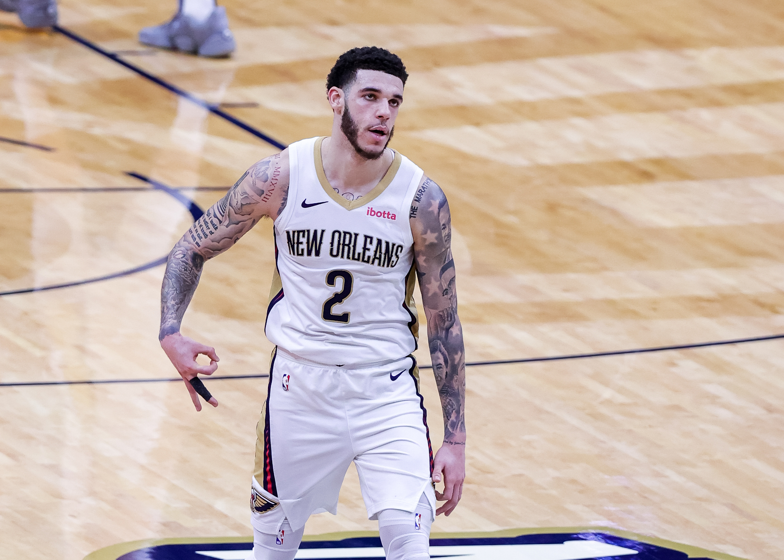 Lonzo Ball Pelicans Jazz 2021