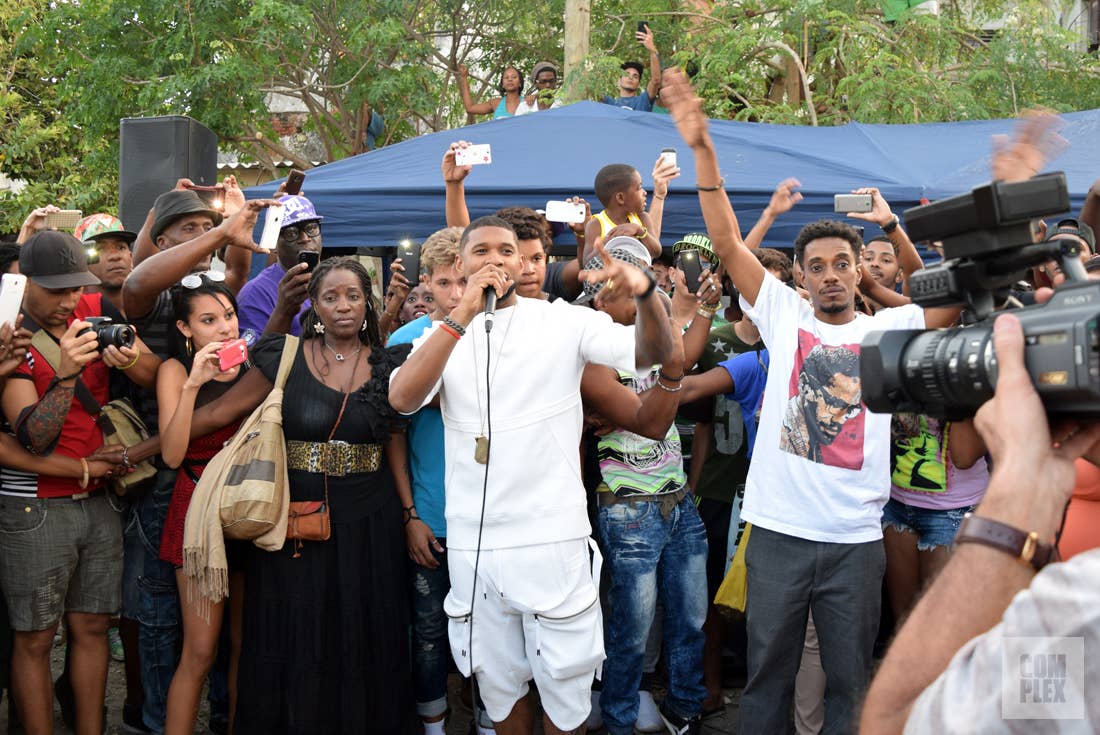 Usher Speaking Cuba