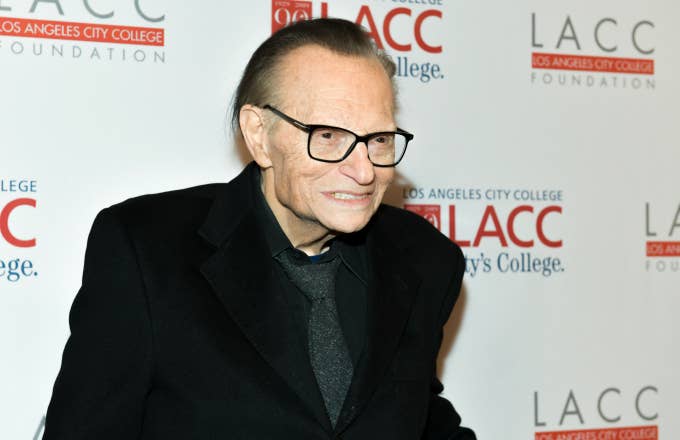 Larry King attends the Los Angeles Community College