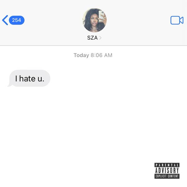 The cover for the new SZA song is shown.