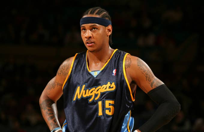 Carmelo Anthony #15 of the Denver Nuggets