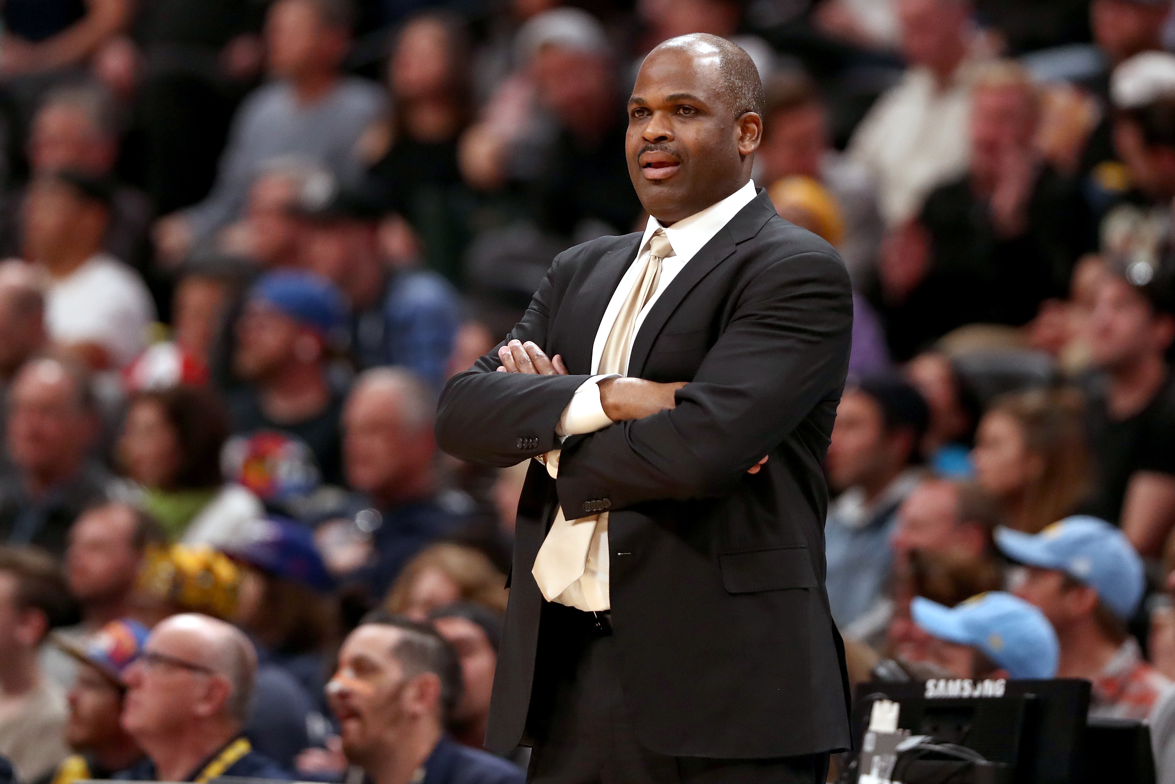 This is a photo of Pacers coach Nate McMillan.
