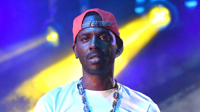Young Dolph performs on stage during the Parking Lot Concert series