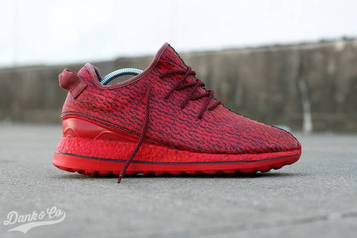 Adidas Yeezy Cleats Red Conversion by Dank Side