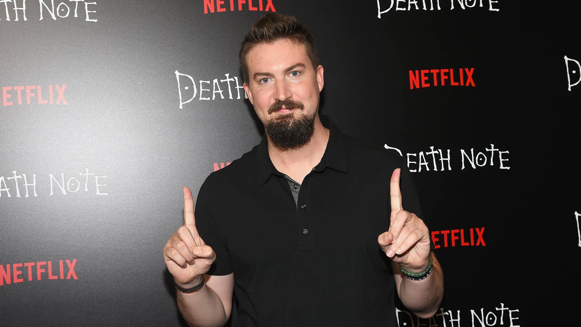 Adam Wingard attends the "Death Note' New York premiere.