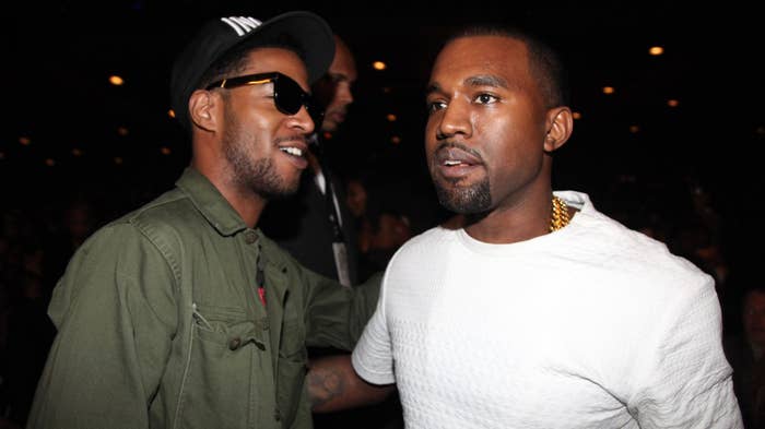 Ye and Kid Cudi at the 2012 BET Awards