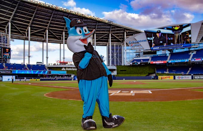 Marlins mascot Billy the Marlin