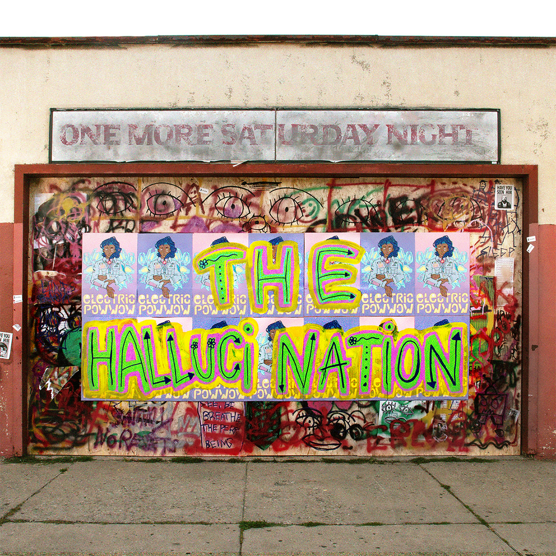 Album cover for &#x27;One More Saturday Night&#x27; by The Halluci Nation