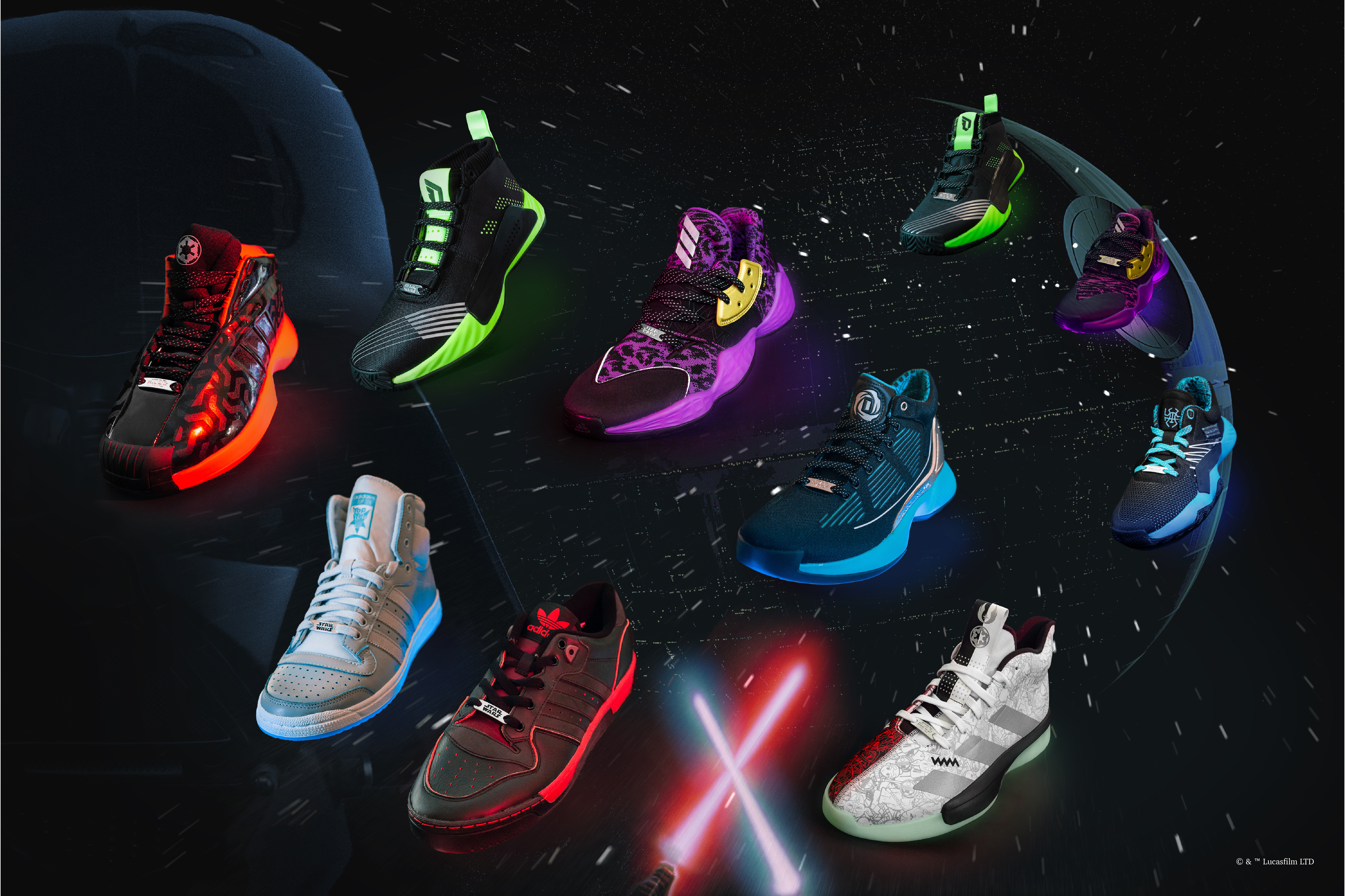 Intuición cuero no relacionado New Star Wars x Adidas Basketball Collection Drops This Week | Complex