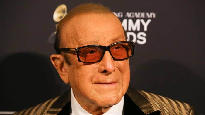 Clive Davis attends the Pre-GRAMMY Gala and GRAMMY Salute