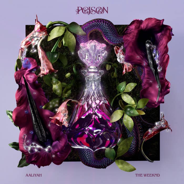 Aaliyah and The Weeknd "Poison" artwork