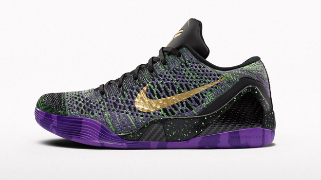 Kobe bryant shoes purple hotsell and gold