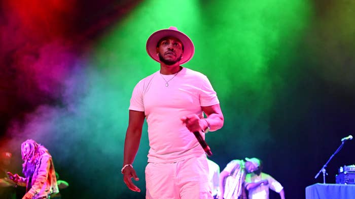 Mystikal is seen performing live