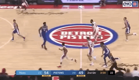 Blake Griffin Pistons Sixers Dunk Gif