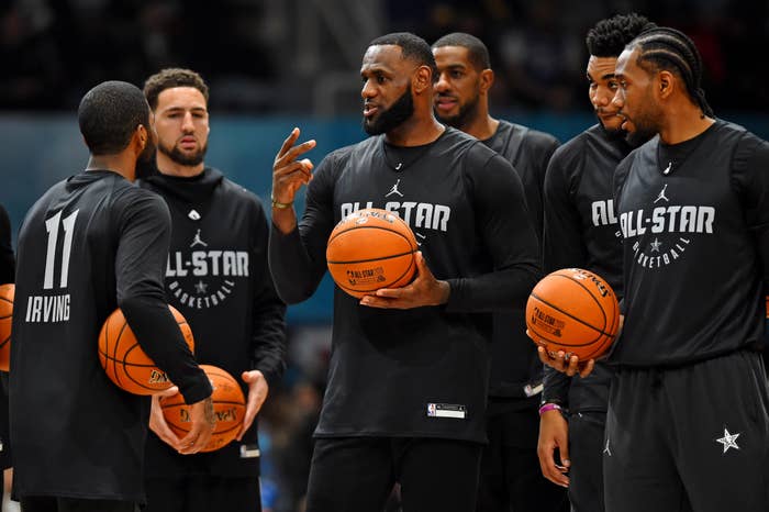 NBA All Star Practice 2019