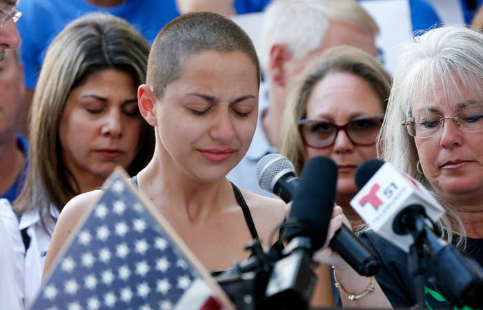 This is a photo of Florida shooting survivor and gun control advocate Emma Gonzalez