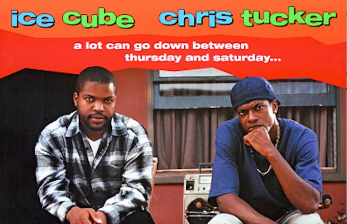 One sheet movie poster advertises 'Friday'