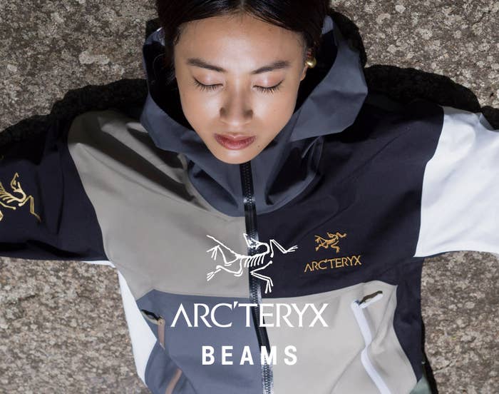 Campaign shot of Arcteryx Beams collab