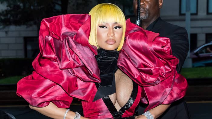 Nicki Minaj is seen arriving to Marc Jacobs SS19 fashion show during New York Fashion Week.