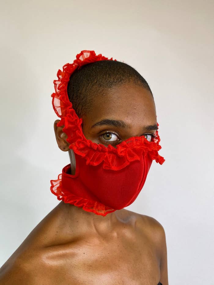 Ruffle Mask by Tia Adeola