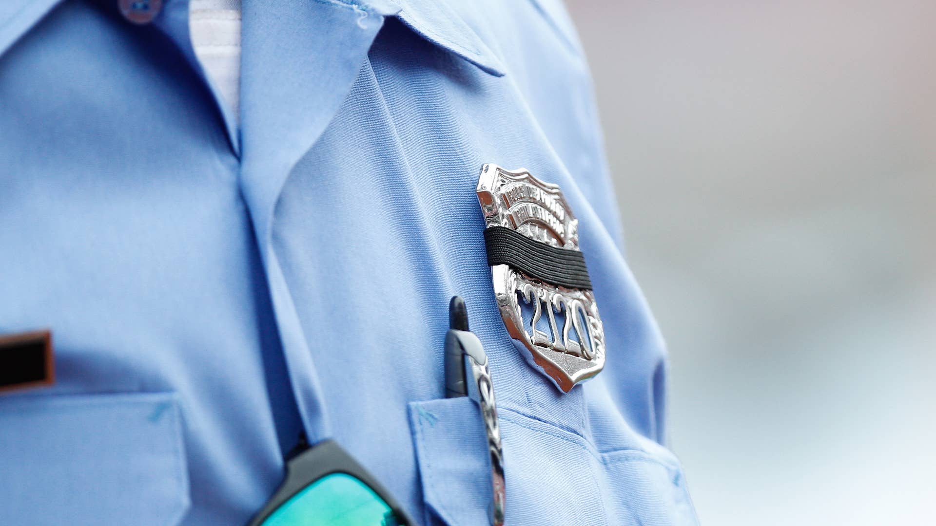 A Philadelphia Police Officer's badge