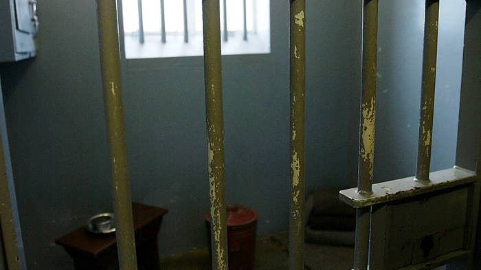 Picture of a prison cell.