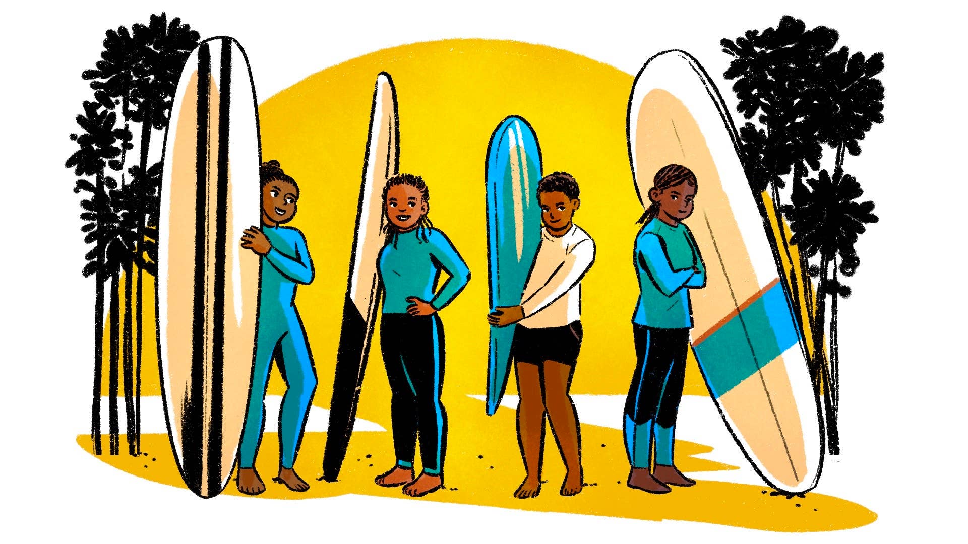 Black Girls Surf Campers