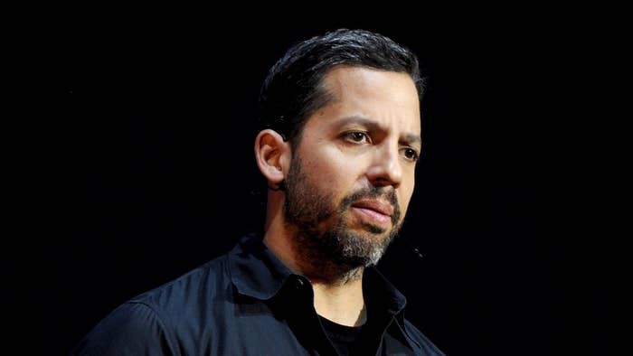 David Blaine performs on stage at O2 Apollo Manchester