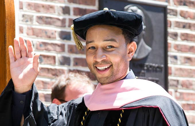 Singer songwriter John Legend receives an honorary doctorate of music