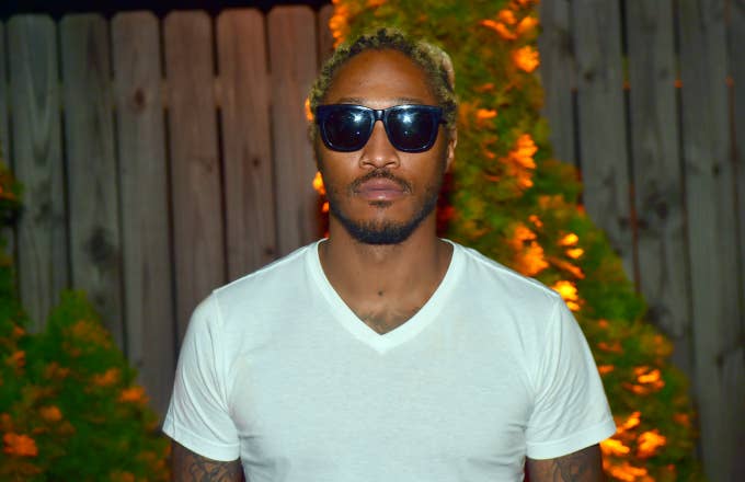 Rapper Future backstage at Meek Mill &amp; Future in Concert