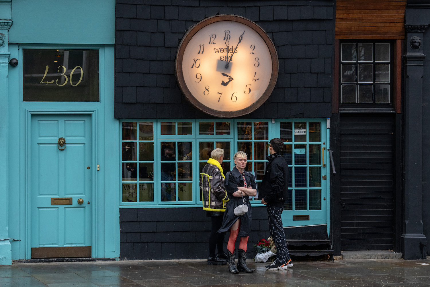 Vivienne Westwood Fans gather at 430 Kings Road to pay tribute to Westwood following the news of her passing.