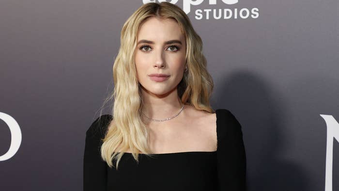 Emma Roberts attends the Los Angeles premiere of Neon's "Spencer"