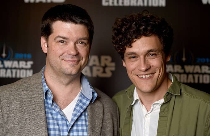 Chris Miller (L) and Phil Lord, directors of 'Untitled Han Solo Star Wars Story'