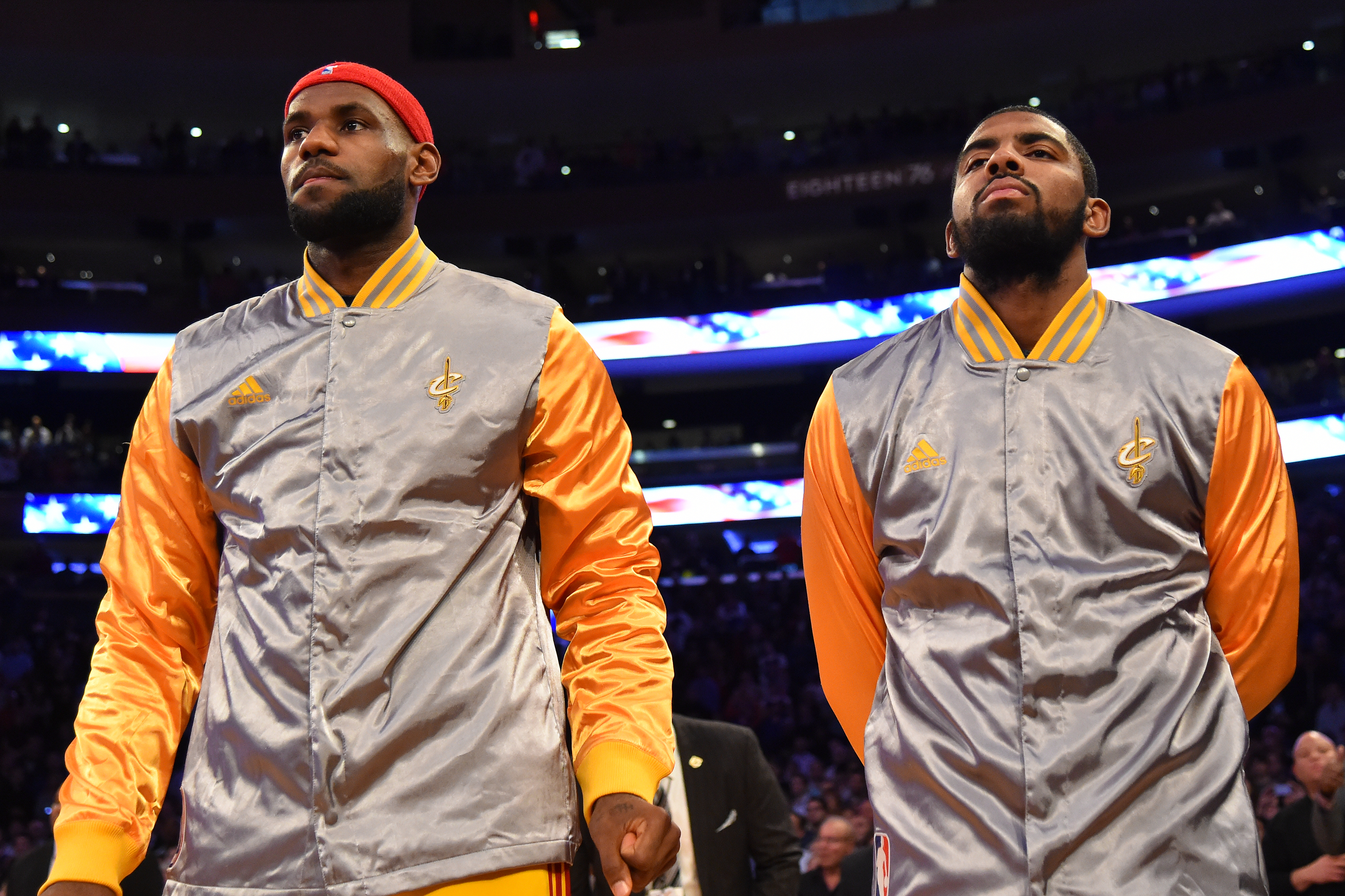 LeBron James and Kyrie Irving get in the zone.