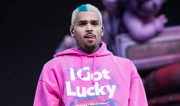 Chris Brown performs at 2022 Wireless Festival